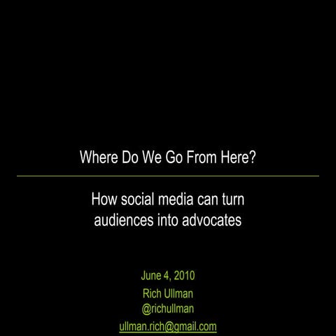 Social Media: Where Do We Go from Here?