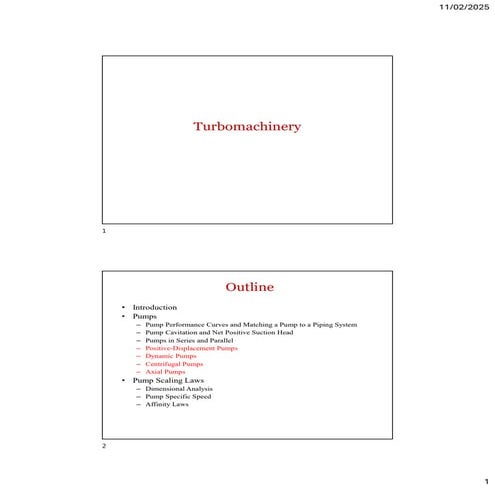 MENG442 print notes fluid mechanics. Turbomachinery