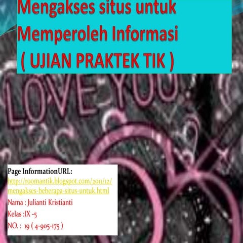 Mengakses situs untuk memperoleh informasi