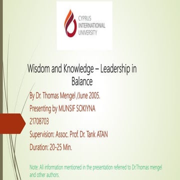 Concept of Wisdom | PPTX