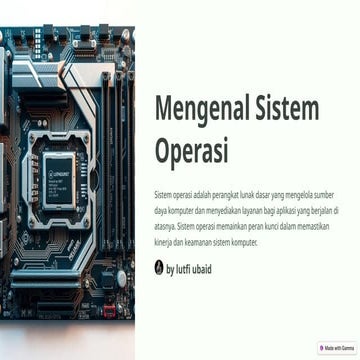 Materi Dasar 1 - Mengenal Sistem Operasi | PPT
