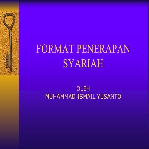 Mengenal syariah islam 1