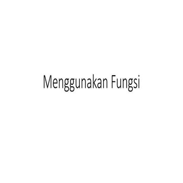 membuat function dalam mysql | PPTX