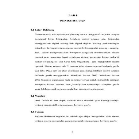 Menginstalasi Sistem Operasi Jaringan