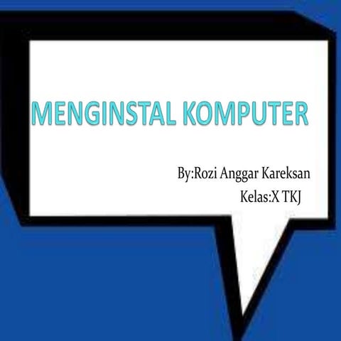 Menginstal komputer