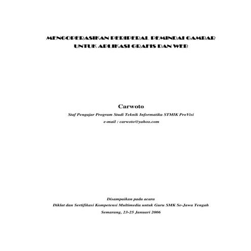 Mengoperasikan Periperal Pemindai Gambar