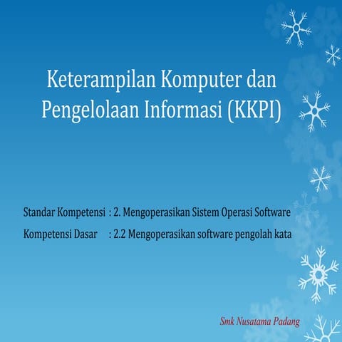 Mengoperasikan software presentasi (5,6,7,8) ok | PPTX