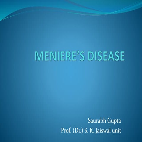 Meniere’s disease