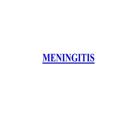 Menigitis  final.ppt medical surgical nursing