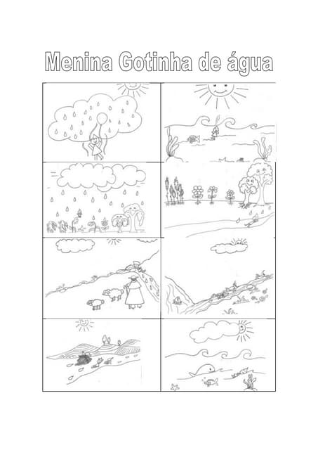 Menina gotinha de água