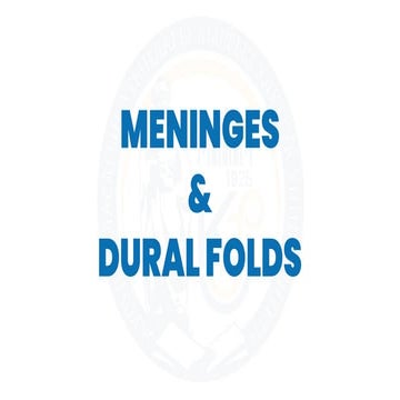 Meninges & Dural folds.pdf meninges and dural folds