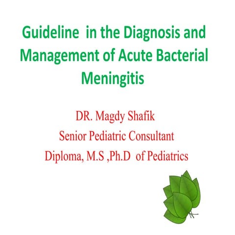 Meningitis in children