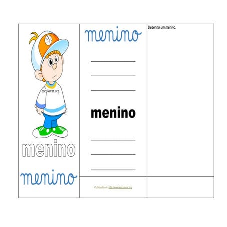 Menino cartaz tem.palavra.para.copiar | PDF