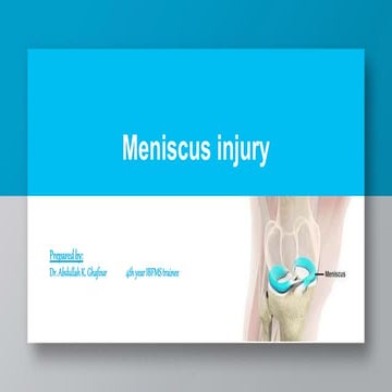 Meniscus injury