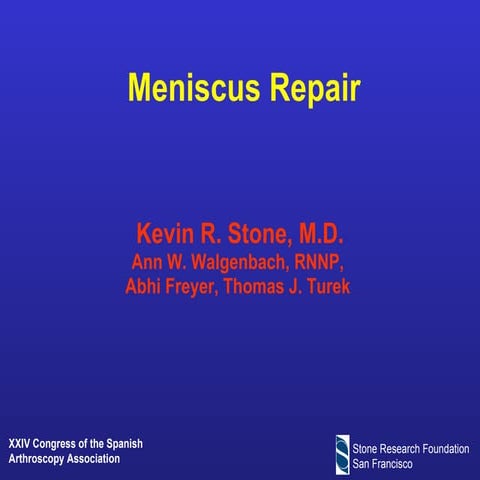 Meniscus repair