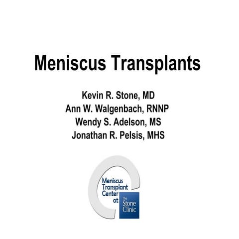 Meniscus Transplant