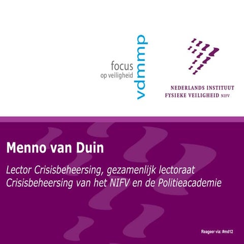 Onderzoek Infopunt Veiligheid Ervaringen sociale media en Alphen aan den Rijn