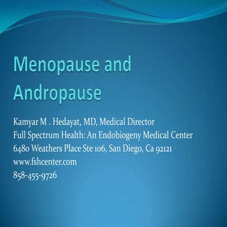 Menopause andropause