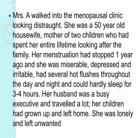 Menopause & HRT