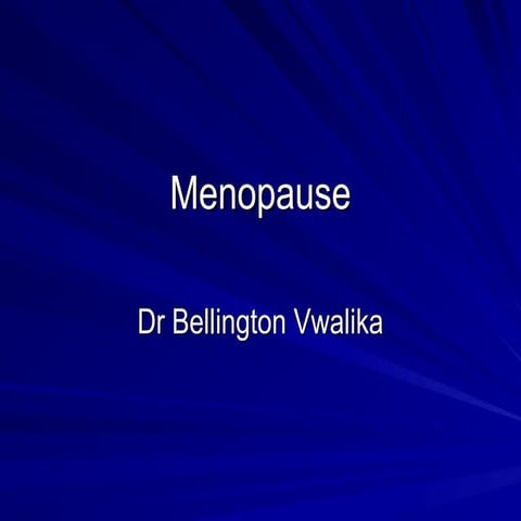 Menopause detailed PowerPoint presentation