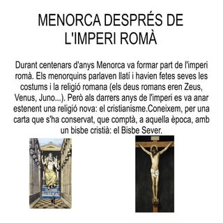 Menorca després de l'imperi romà