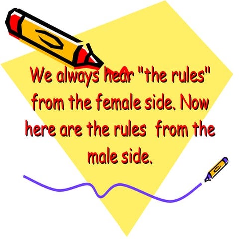 Mens Rules 4 Women.pps