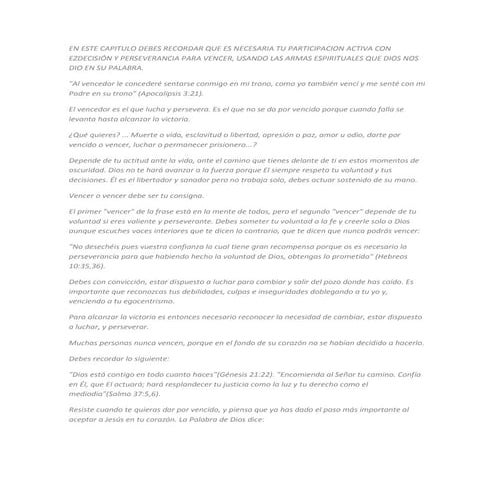 Mensage perseverancia