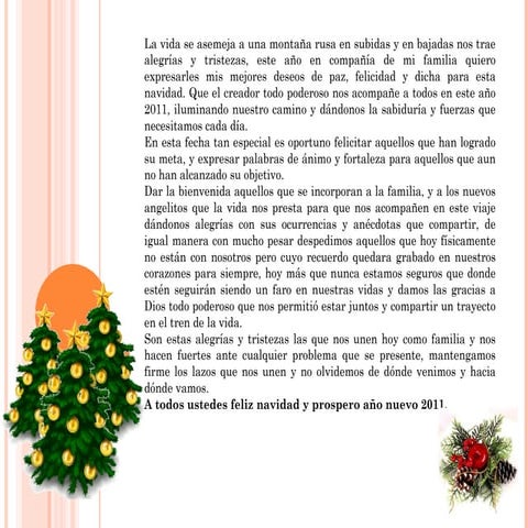 Mensaje de navidad 2010