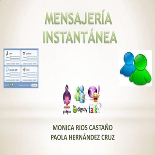 Mensajeria instatanea diapositivas