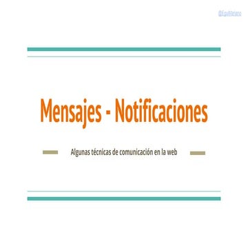 Estrategias Web para notifiaciones