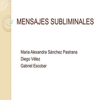Mensajes subliminales