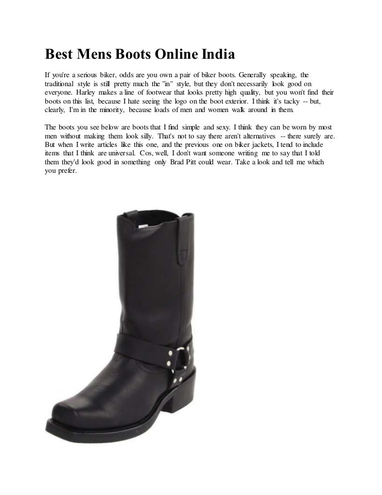 Mens boots online india