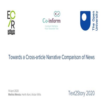 Towards a Cross-Article Narrative Comparison of News