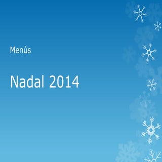 Menús nadal 2014