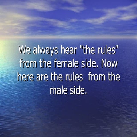 Mens Rules | PPS