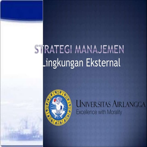 Manajemen Strategik Lingkungan Eksternal