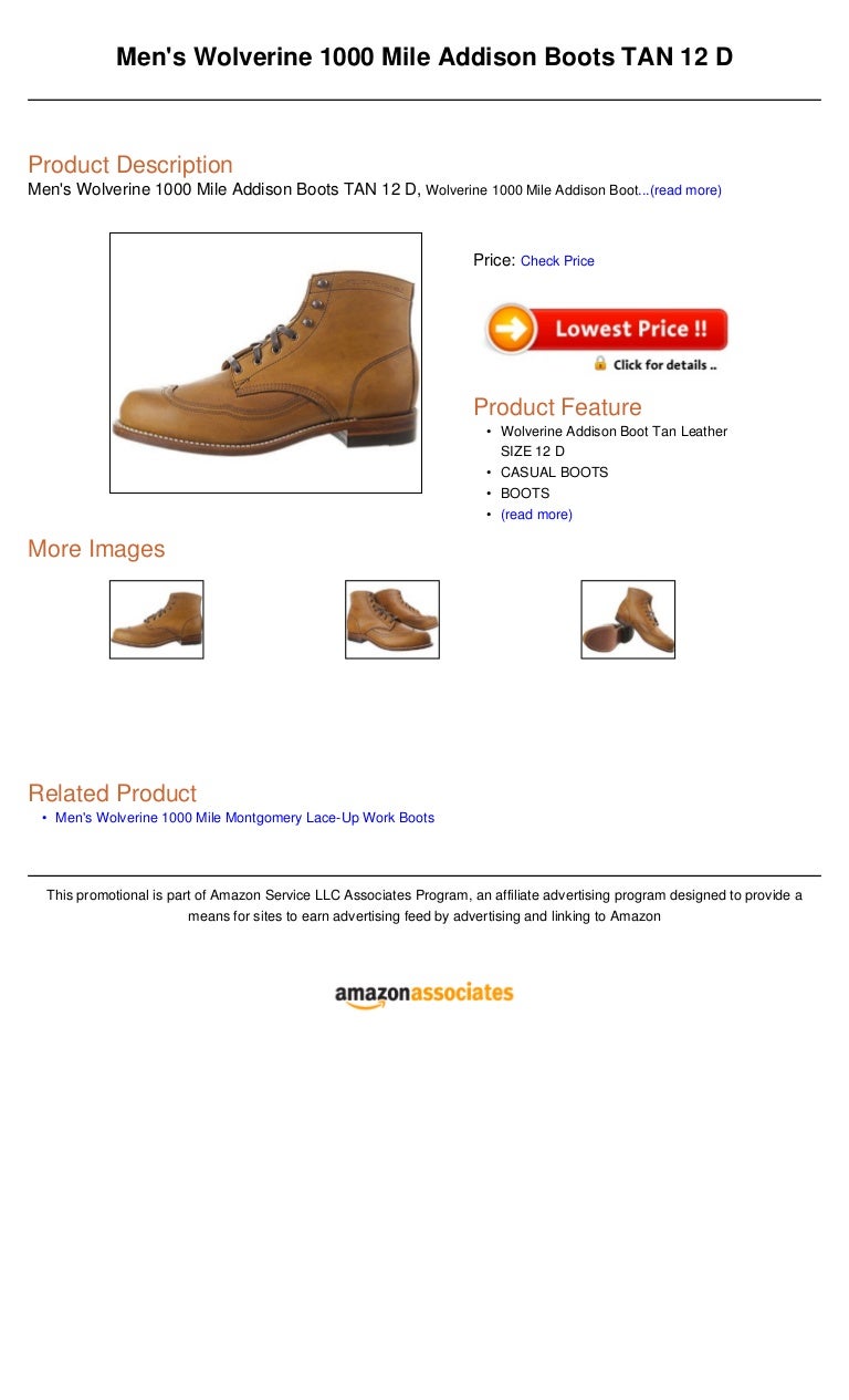 wolverine 1000 mile amazon