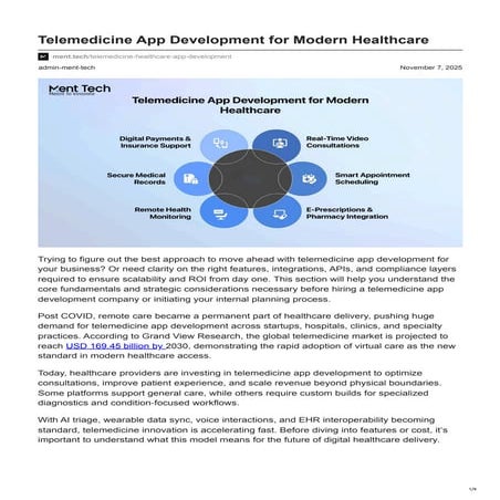 ment.tech-Telemedicine App Development for Modern Healthcare.pdf