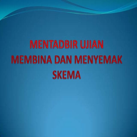 Mentadbir ujian