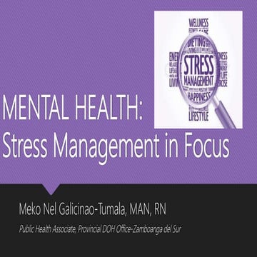 Mental Health: Stress Management in Focus