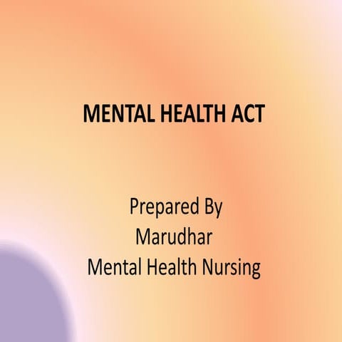 Mental health act 