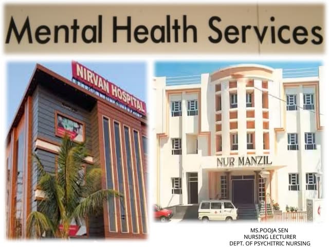 MENTAL HEALTH AGENCY AND SERVICES IN INDIA .pptx
