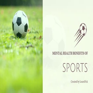 Mental Health Benefits of Sports