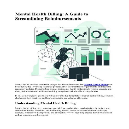 Mental Health Billing: A Guide to Streamlining Reimbursements