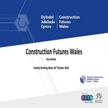 Construction Futures Wales - Mental health in the Workplace