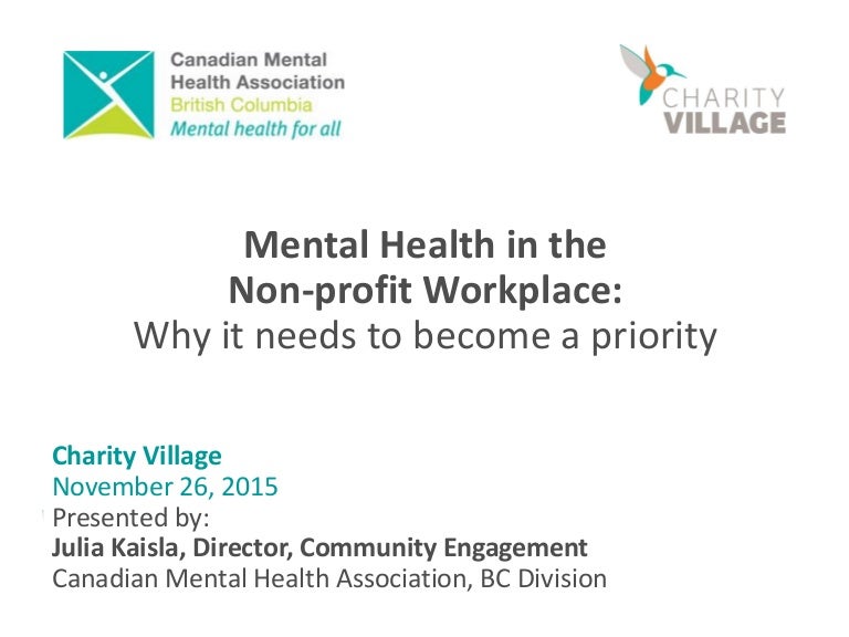 Mental Health In The Nonprofit Workplace