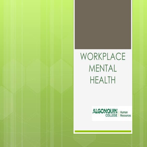 Workplace Mental Health