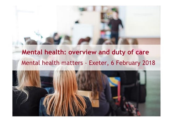 Mental health and young people: Setting the scene | PPT