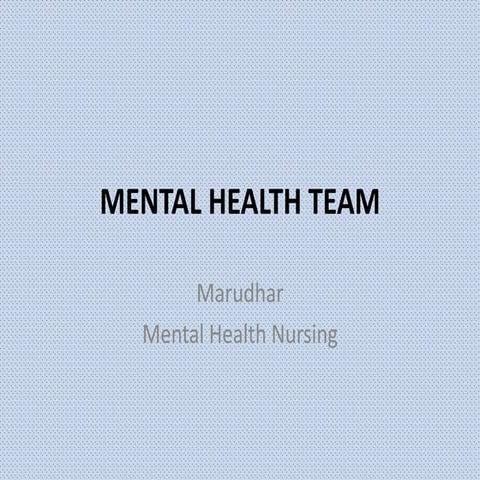 Mental health team marudhar