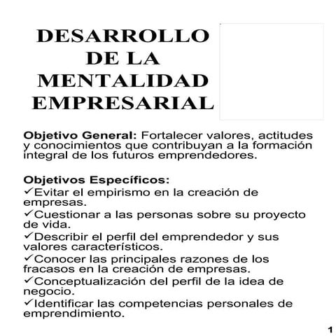 Mentalidad Emprendedora